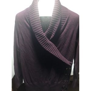 Women’s Style and Co Sweater Burgundy  Size XL
